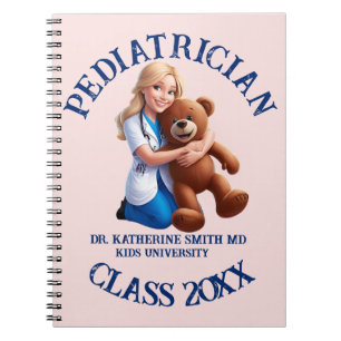 antistress pediatrician teddy bear kids university notebook