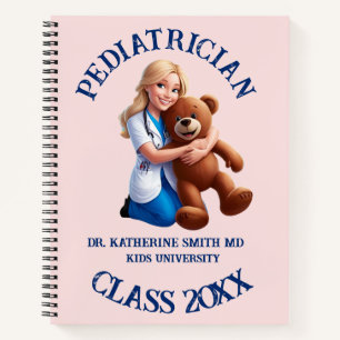 antistress pediatrician teddy bear kids university notebook