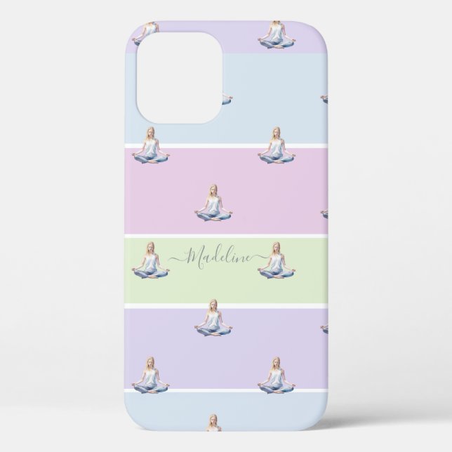 ANTISTRESS  relax green violet rose pastel Case-Mate iPhone Case (Back)