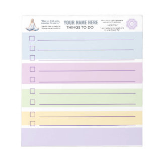 AntiStress Serene Meditation Yoga Chakras relax Notepad