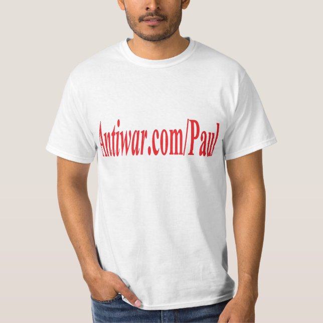 Antiwar dot com Paul T-Shirt (Front)