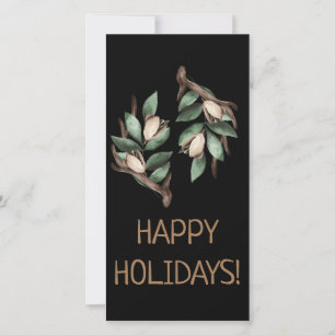 Antler avec carte postale à branche verte