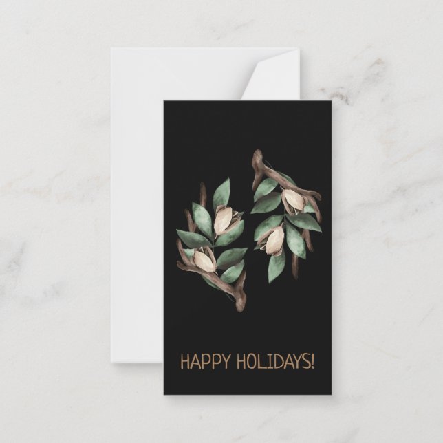 Antler avec carte postale à branche verte (Devant)