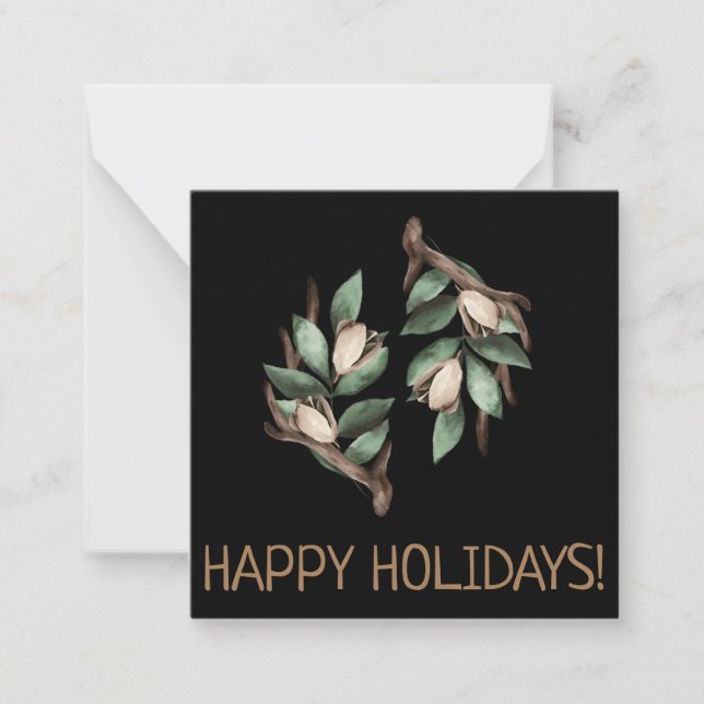 Antler avec carte postale à branche verte (Devant)