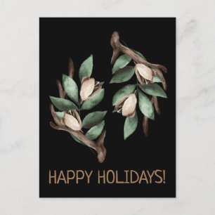 Antler avec carte postale à branche verte