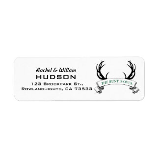 Antler "The Hunt is Over" Rustic Wedding