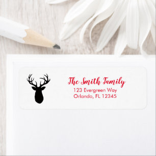 Antler Wilderness Winter Address Label