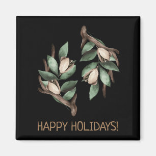 Antler with green branch magnet