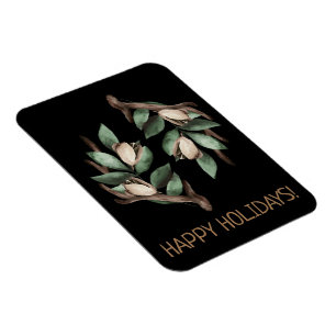 Antler with green branch MAGNET
