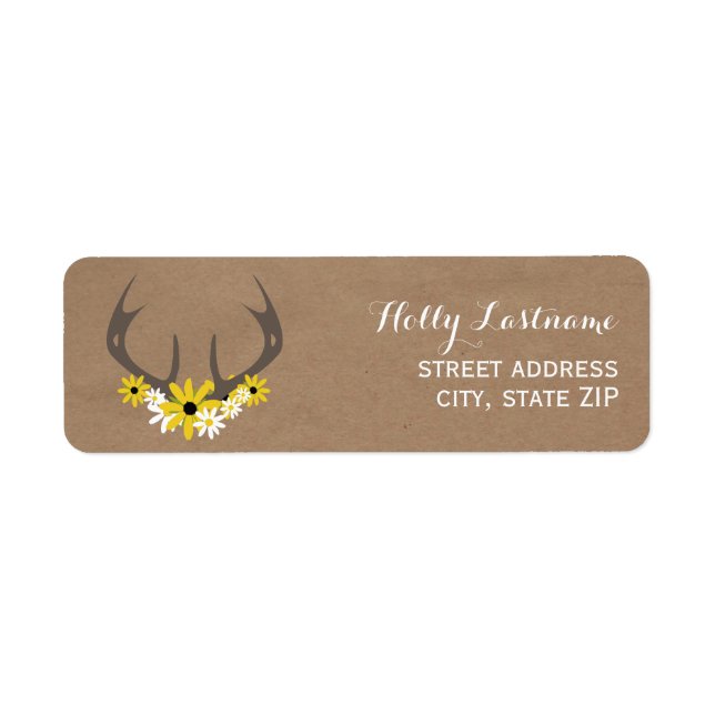 Antlers et Fleurs sauvages inspirés par le carton (Devant)