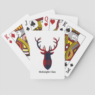 "Antlers" McKnight Clan Tartan Playing Cards