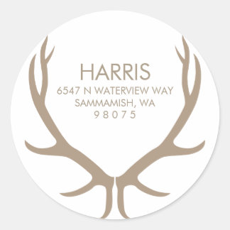 Antlers Return Address Label