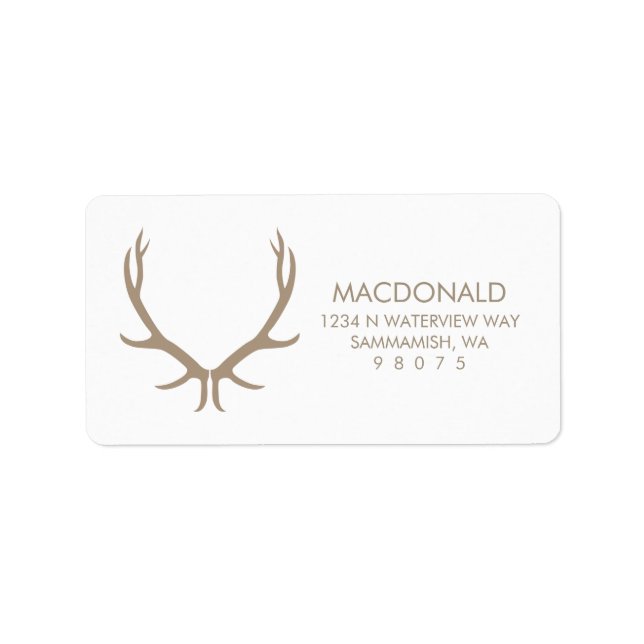 Antlers Return Address Label (Front)