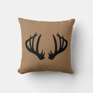 Antlers Throw Pillow