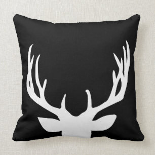 Antlers Throw Pillow