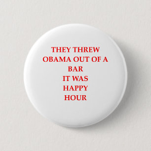 anto obama joke 2 inch round button