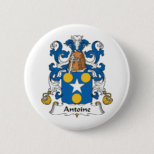 Antoine Family Crest 2 Inch Round Button