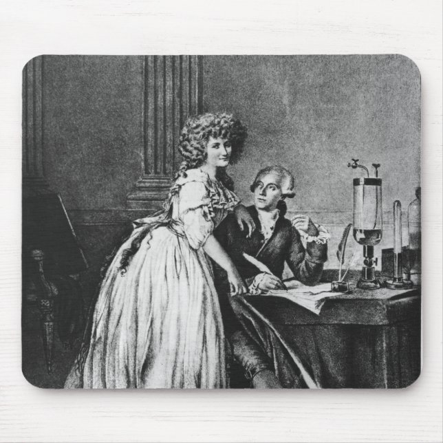 Antoine Laurent Lavoisier  and his wife Mouse Pad (Front)