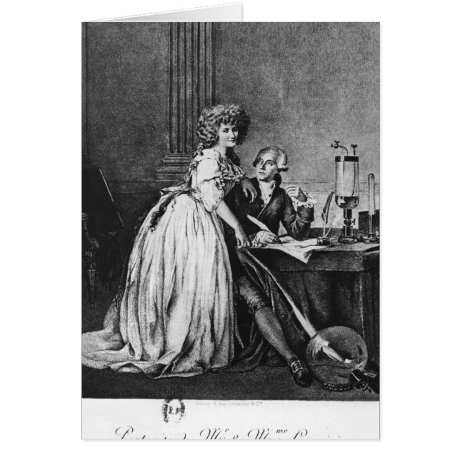 Antoine Laurent Lavoisier et son épouse (Devant)