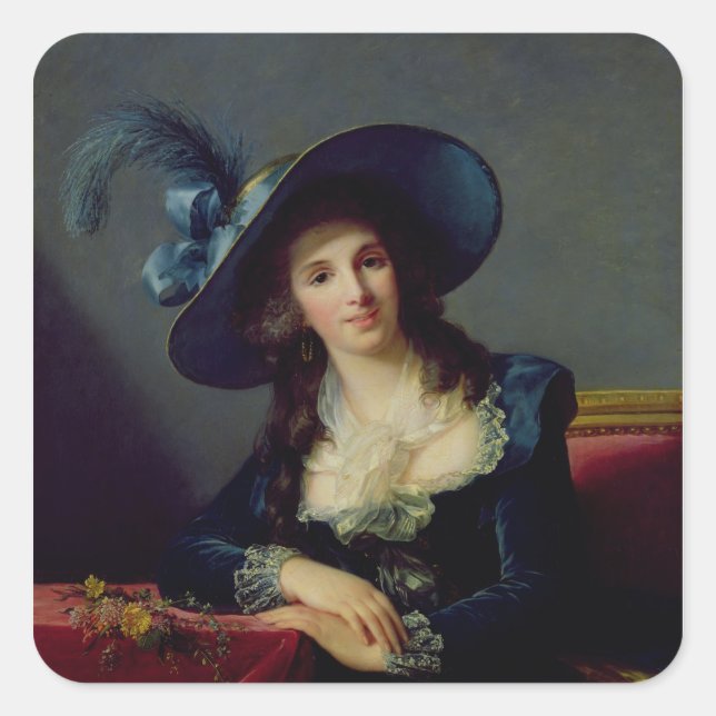 Antoinette-Elisabeth-Marie d'Aguesseau Square Sticker (Front)