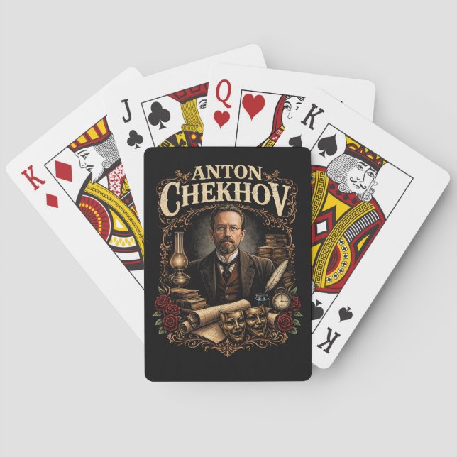 Anton Chekhov Playing Cards (Back)