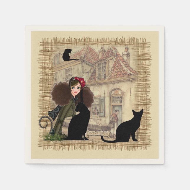 Anton Pieck - Dutch Homes Napkin (Front)