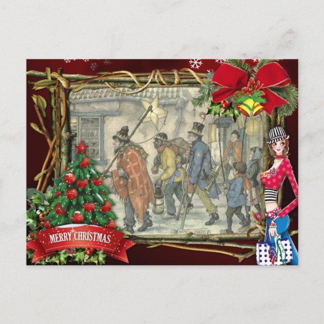 Anton Pieck Invitation Noël Carte postale de Noël (Devant)