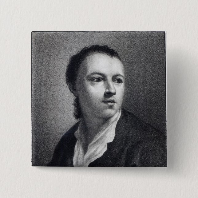 Anton Raphael Mengs, engraved by Nicolaus Mosman 2 Inch Square Button (Front)