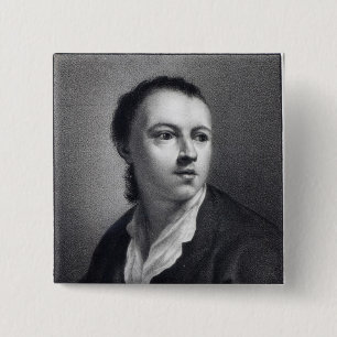 Anton Raphael Mengs, engraved by Nicolaus Mosman 2 Inch Square Button