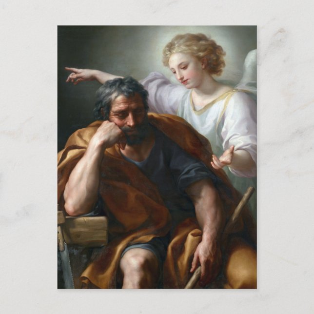 Anton Raphael Mengs The Dream of St. Joseph Postcard (Front)