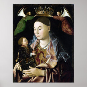 Antonello da Messina Madonna Salting Poster