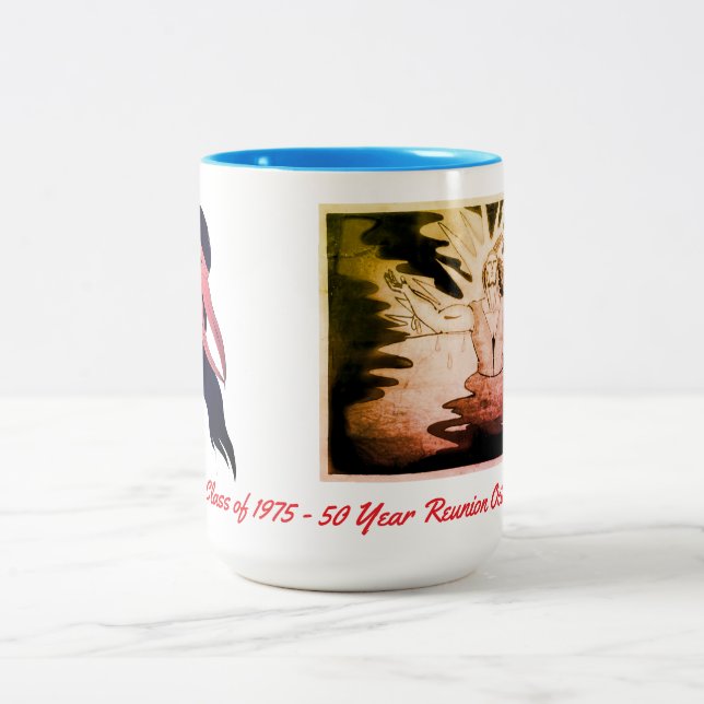 Antonian Class of 75 - 50 Year Reunion Oct 2025 Two-Tone Coffee Mug (Center)