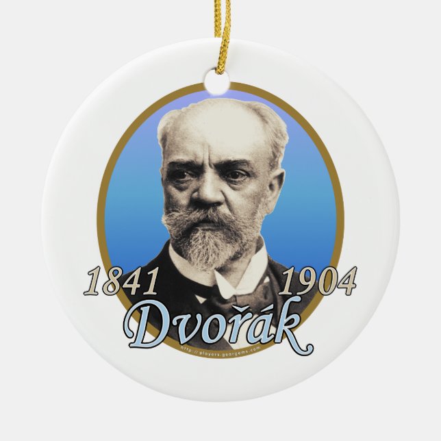 Antonin Dvorak Ceramic Ornament (Front)
