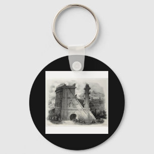 Antonio Basoli's Alphabeto Pittorico: Letter N Keychain