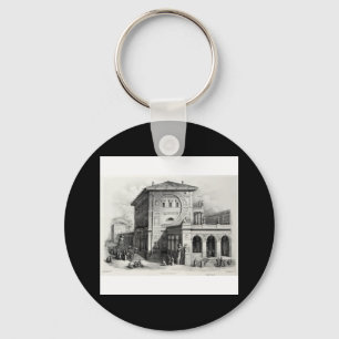 Antonio Basoli's Alphabeto Pittorico: Letter P Keychain