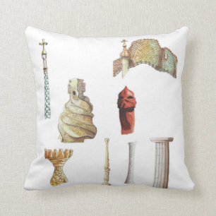 Antonio Gaudi. Barcelona. Spain. Architectural Throw Pillow