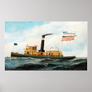 Antonio Jacobsen The Ocean-Going Tug Poster