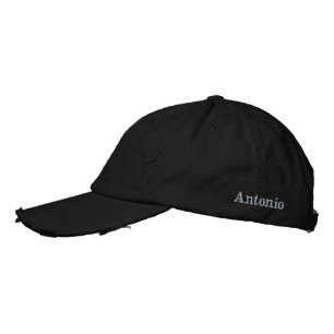 "Antonio" Mens Name In Embroidery, Embroidered Hat