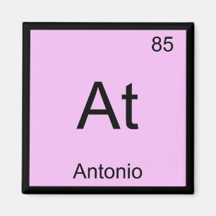 Antonio Name Chemistry Element Periodic Table Magnet