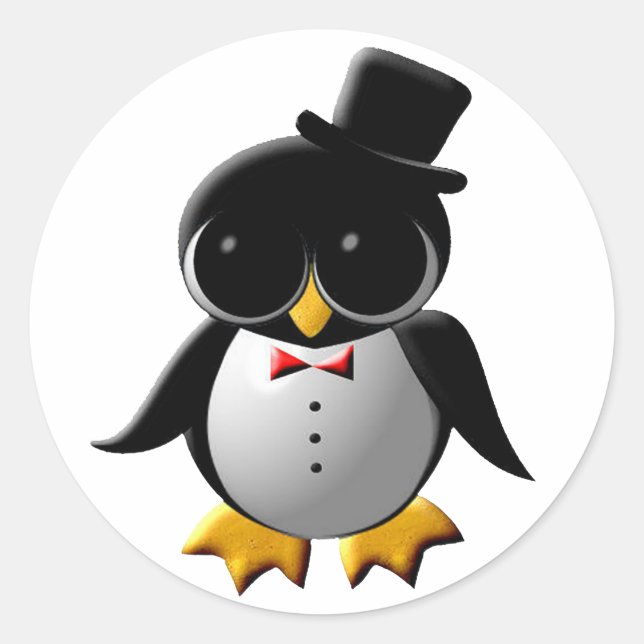 Antonio the Penguin Sticker (Front)