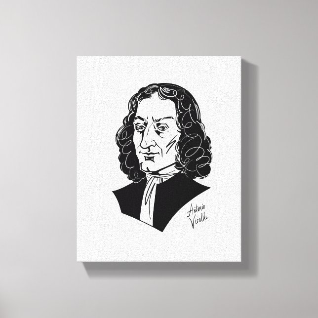 Antonio Vivaldi Canvas Print (Front)