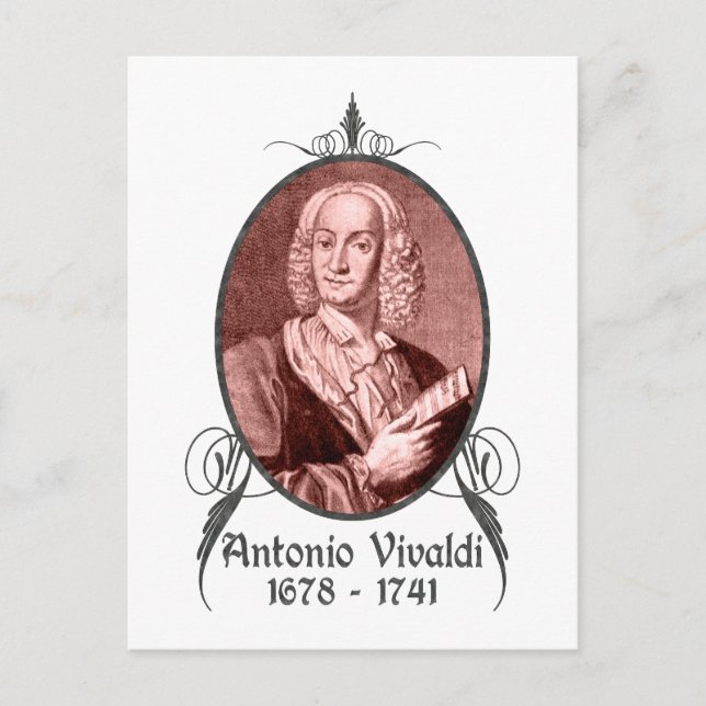 Antonio Vivaldi Postcard (Front)