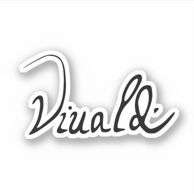 Antonio Vivaldi Signature (Front)