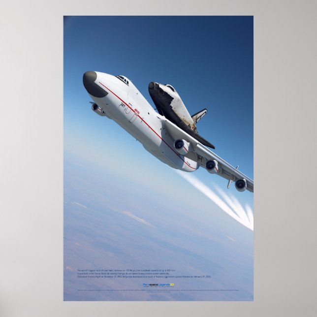 Antonov An-225 Mriya & Buran Shuttle Poster (Front)