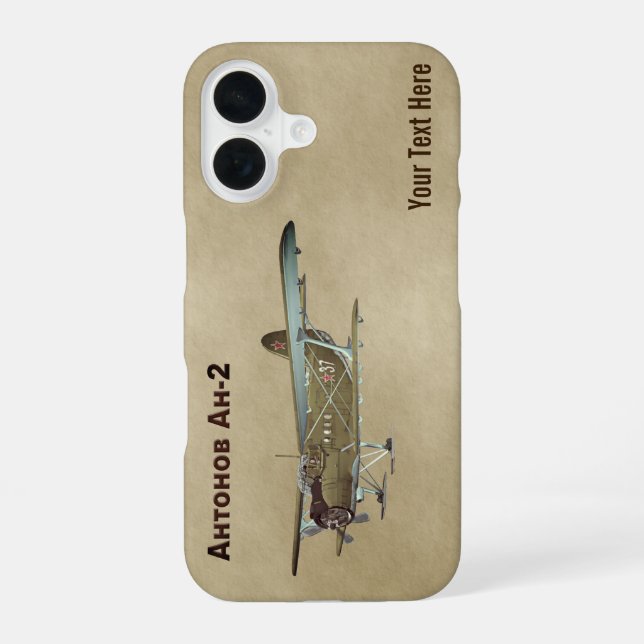 Antonov An-2 iPhone 16 Case (Back)