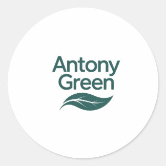Antony green classic round sticker