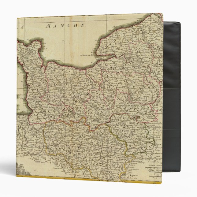 Antque Map of France Binder (Front/Inside)