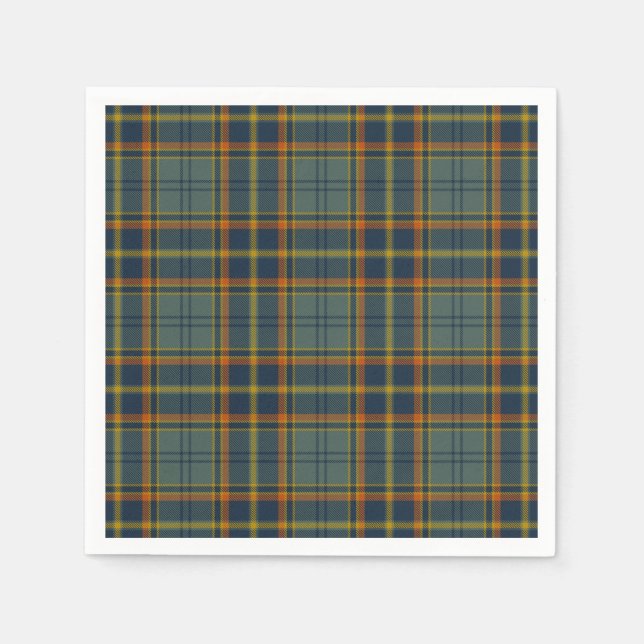 Antrim County Irish Tartan Napkin (Front)
