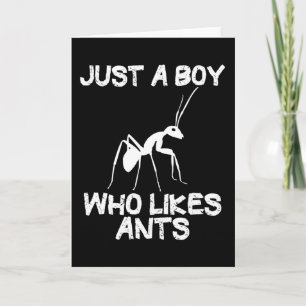 Ants Ant Keeping Ant Farm Funny Quote Gift Boys Card