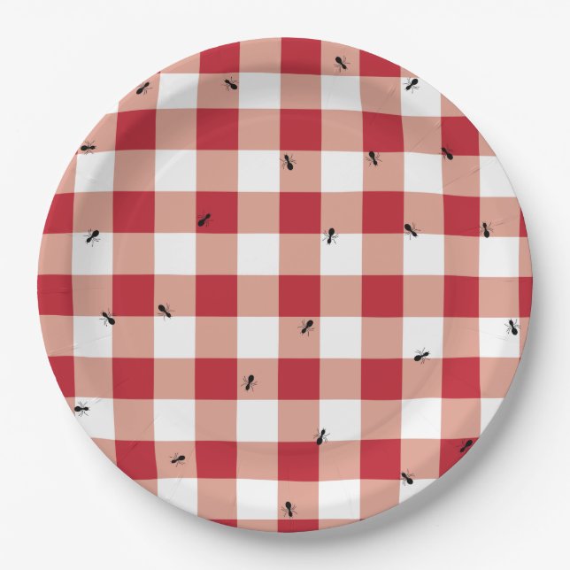 Ants at a Picnic Paper Plate (Front)